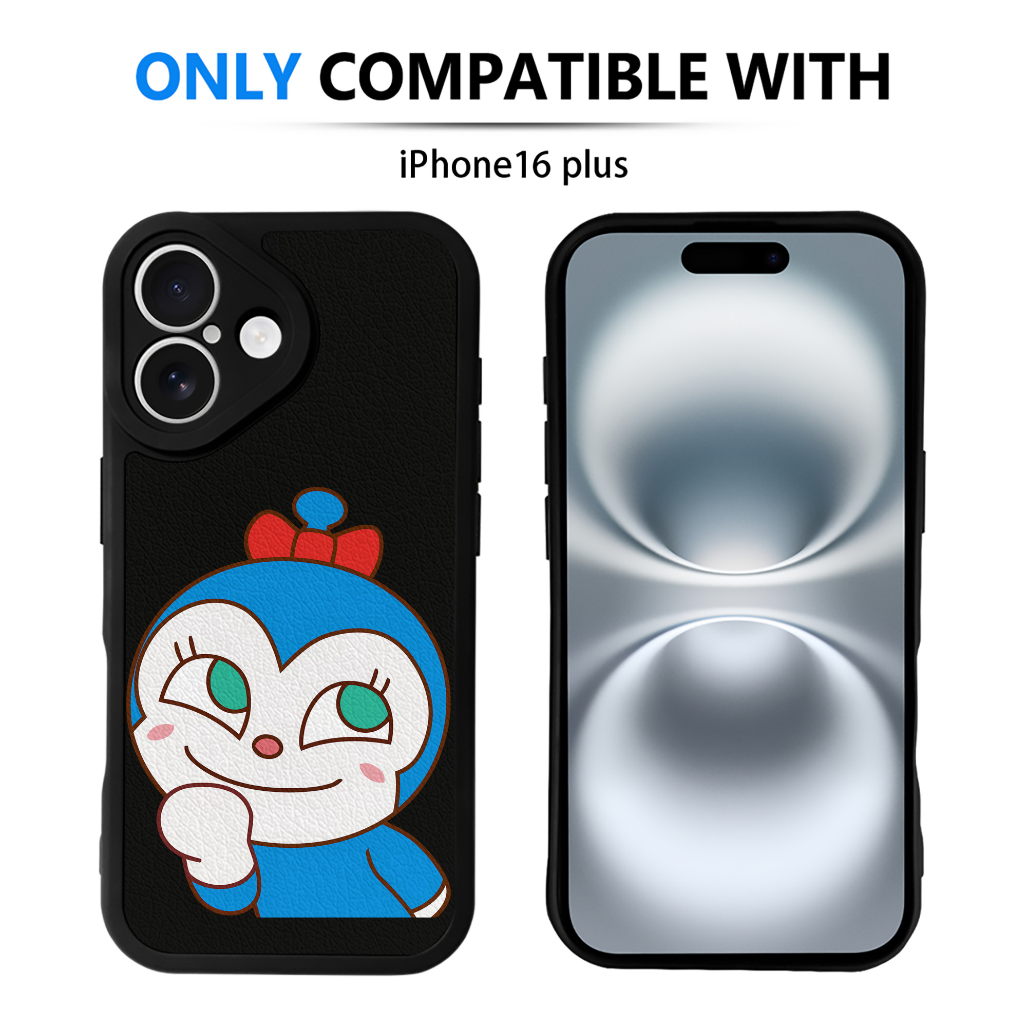 （画像用） アンパンマン Anpanman 【iPhone 16シリーズ対応】シリコンスマホケース（レザー調） 材質：シリコン